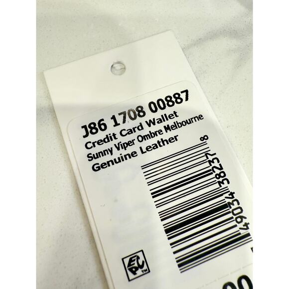 Brahmin Credit Card Slim Wallet Sunny Viper Ombre Melbourne Genuine Leather NWT - Picture 4 of 5